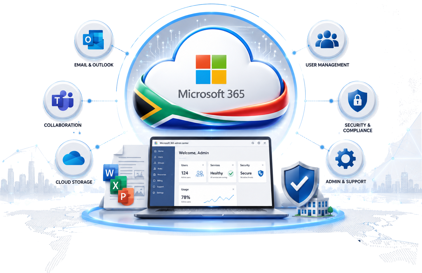 Microsoft 365 and Office 365 support across South Africa by SoReal Solutions